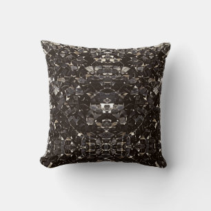Coussin Mosaïque noire et blanche