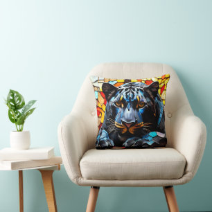 Coussin Mosaïque noire Jagua Vitrage