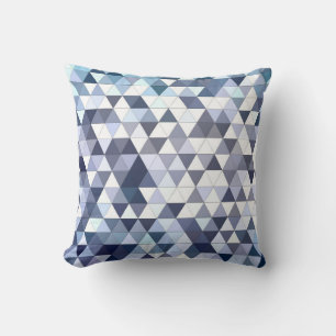 Coussin Mosaïque triangulaire géométrique et colorée : abs