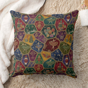 Coussin Mosaïque vintage de Casse-Noisette Ballet Décorati