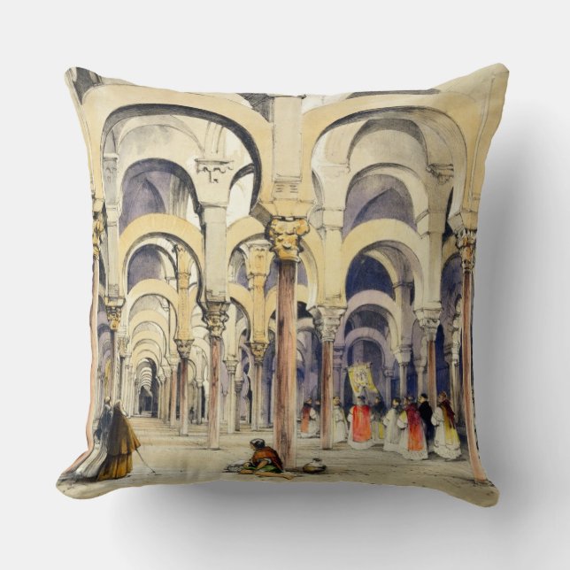 Coussin Mosquée à Cordoue, des "croquis de l'Espagne", (Recto)