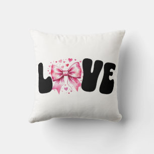 Coussin Mot d'amour Coquette Bow