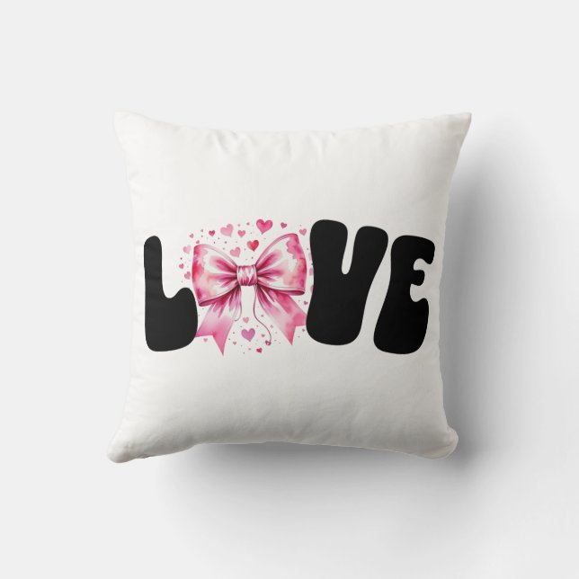 Coussin Mot d'amour Coquette Bow (Verso)