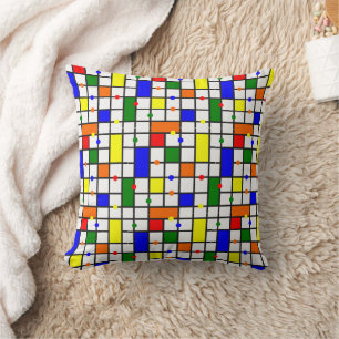 Coussin Mot de passe coloré