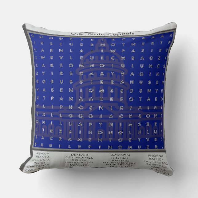 Coussin Mot Search Puzzles (Recto)