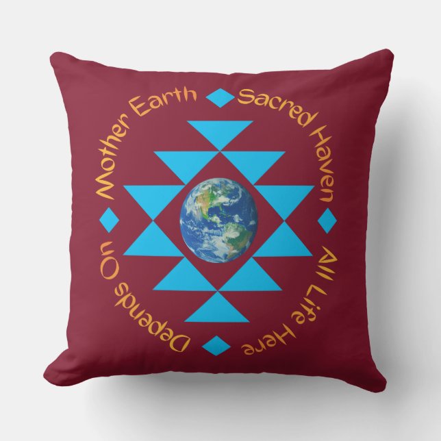 Coussin Mother Earth - Sacred Haven  (Recto)