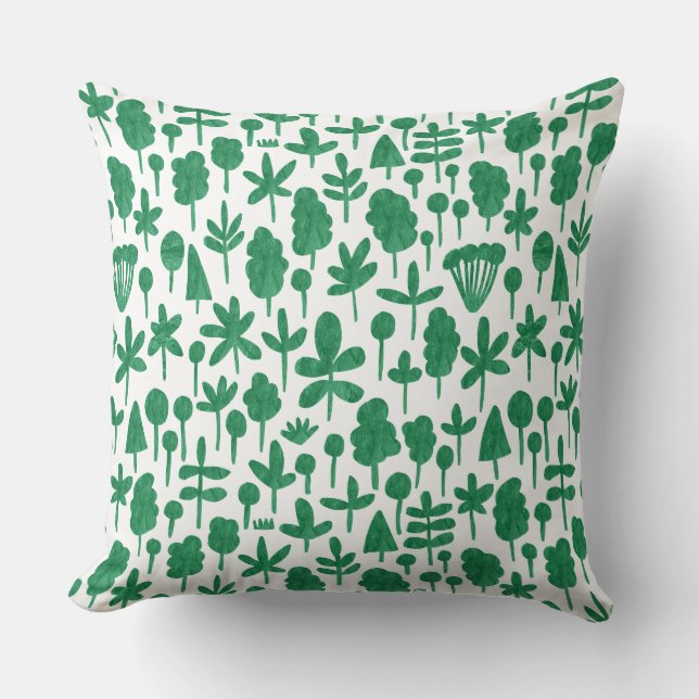 Coussin Motif 051017 - Texturé - Vert herbe (Recto)
