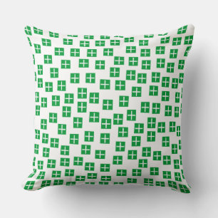 Coussin Motif 270715 - Vert et blanc d'herbe