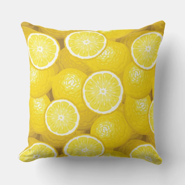 Coussin Motif 2 de citron (Recto)
