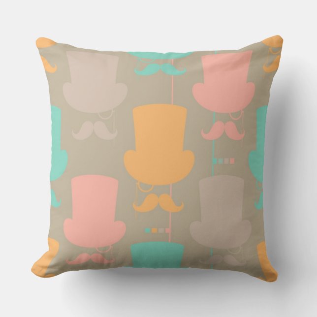 Coussin Motif 2 de moustache (Recto)