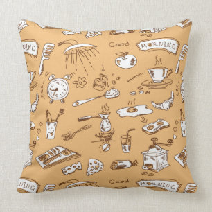 Coussin Motif 2 de petit déjeuner