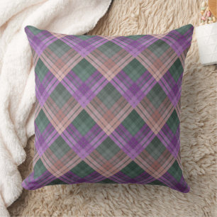 Coussin Motif à carreaux avec coloration en zig zag