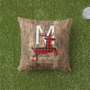 Coussin Motif à carreaux personnalisé Buffalo Lumberjack P
