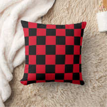 Motif à carreaux rouge et noir
