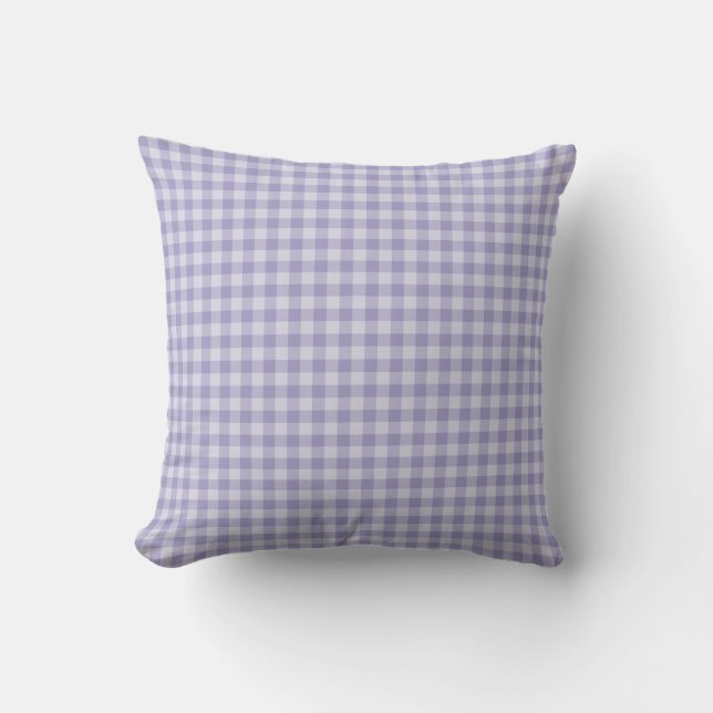 Coussin Motif à carreaux violets (Recto)