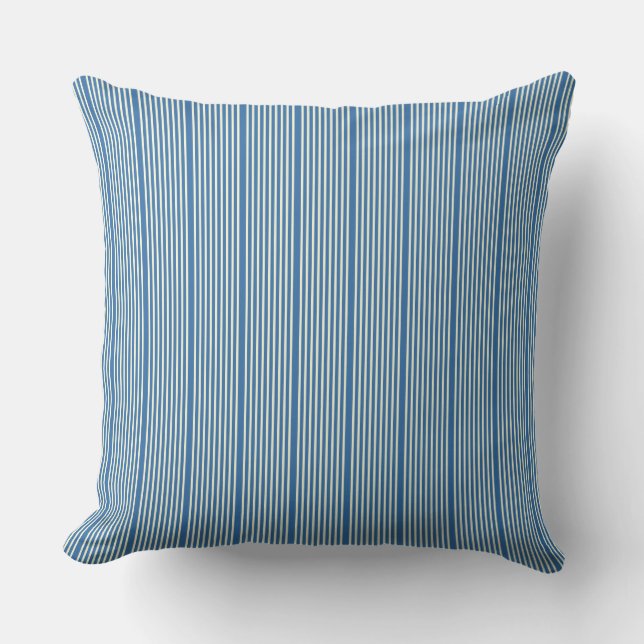 Coussin Motif à deux tons bleu crème (Recto)