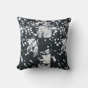 Coussin Motif à écailles noir et blanc pour vache à capuch