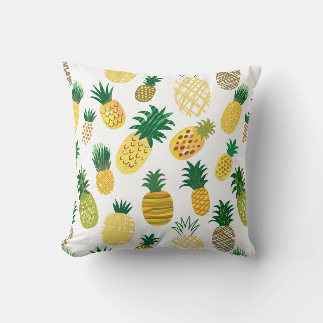 Coussin Motif à la mode d'ananas (Recto)