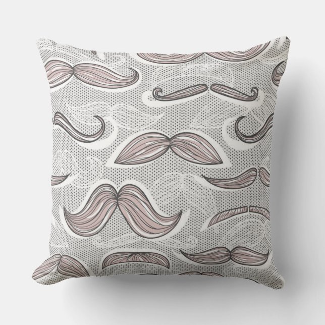 Coussin Motif à la mode de moustache (Recto)