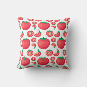 Coussin Motif à la tomate rouge si drôle
