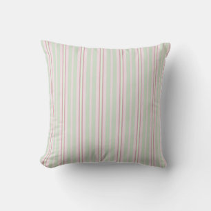 Coussin motif à rayures pastel