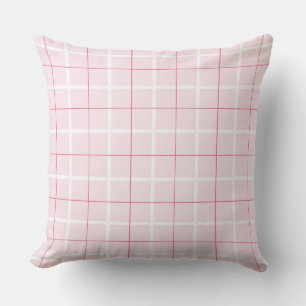 Coussin Motif à rayures verticales de couleur douce et à p
