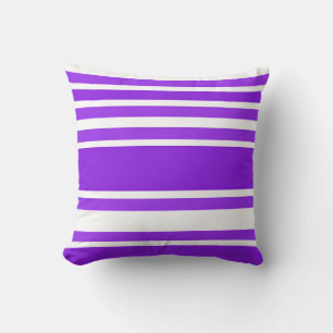 Coussin Motif à rayures violettes moderne pour décoration