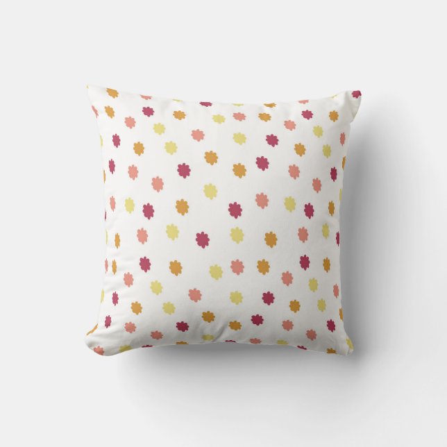 Coussin motif à taches multicolores (Recto)