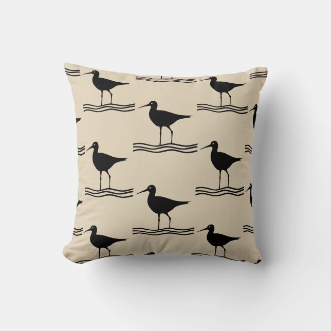 Coussin motif à thème CRANE nautique amusant (Recto)