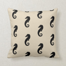 Coussin motif à thème nautique SEAHORSE amusant
