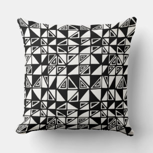 Coussin Motif Abstrait 051115 - Noir