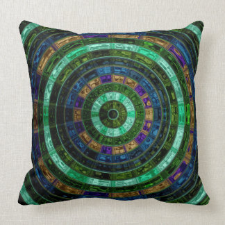 Coussin Motif abstrait #7 en verre souillé de mosaïque