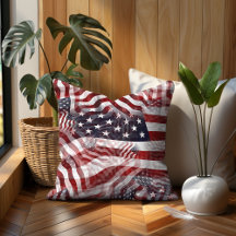 Motif Abstrait Américain Rouge Blanc Bleu Drapeau