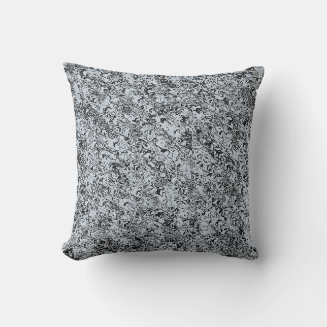 Coussin Motif Abstrait bleu (Recto)