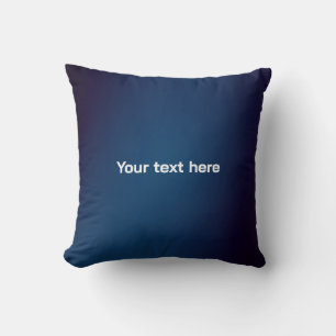 Coussin Motif Abstrait bleu foncé   Ajoutez du texte