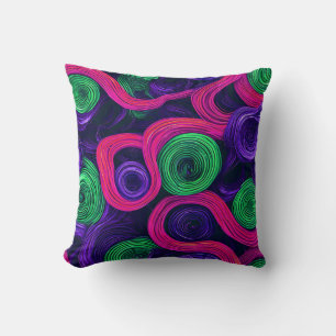 Coussin Motif Abstrait Coloré