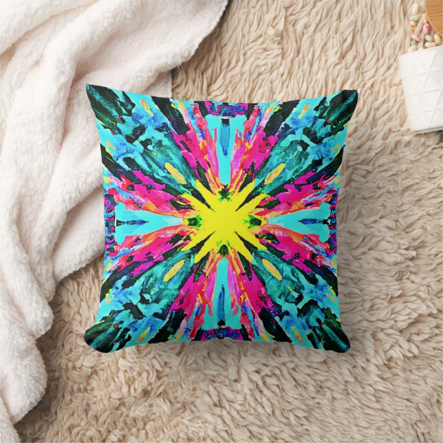 Coussin Motif Abstrait coloré (Couverture)
