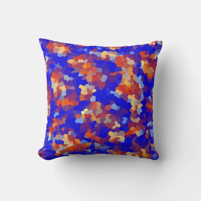 Coussin Motif Abstrait Crystal (Recto)