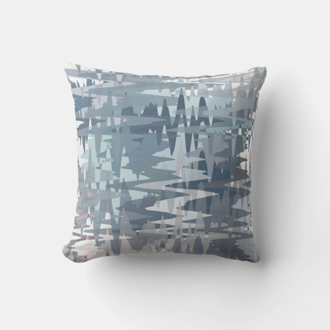 Coussin Motif Abstrait de Couleurs Douces et Pastel (Recto)