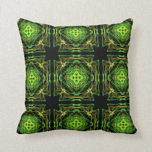 Coussin motif abstrait de fractale