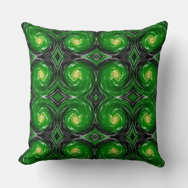 Coussin Motif Abstrait de la spirale spirale #22 (Recto)