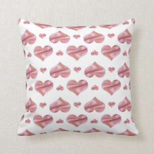 Coussin motif abstrait de l'amour du valentine avec des