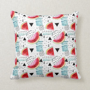 Coussin Motif abstrait de pastèque