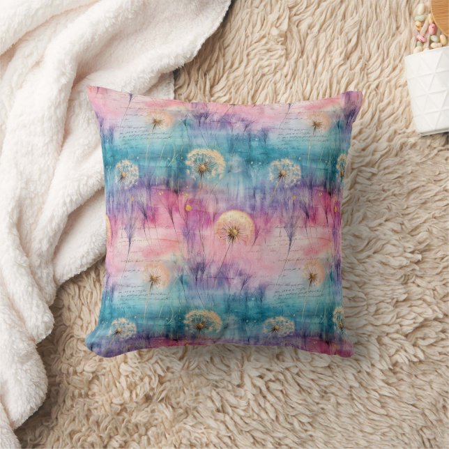 Coussin Motif Abstrait de Pissenlit Vintage (6) (Couverture)
