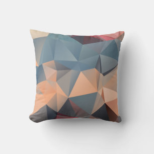 Coussin Motif Abstrait en mosaïque polygonale sans soudure