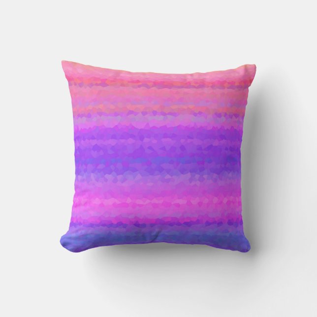 Coussin Motif Abstrait en mosaïque sans joint (Recto)