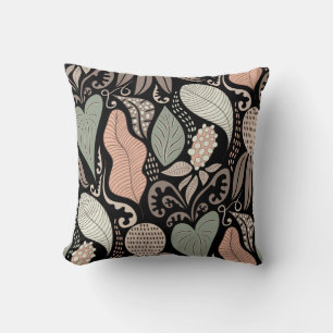 Coussin Motif abstrait floral sans couture