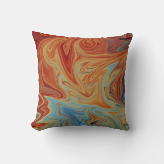 Coussin Motif abstrait fluide (Recto)