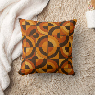 Coussin Motif abstrait géométrique du milieu du XXe siècle