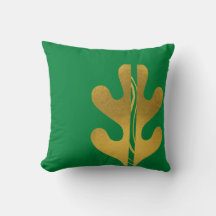 Motif Abstrait Gold Green moderne